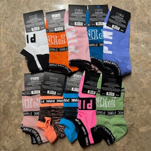 PINK Victoria's Secret Socks in Vibrant Colors - Picture 3 of 3